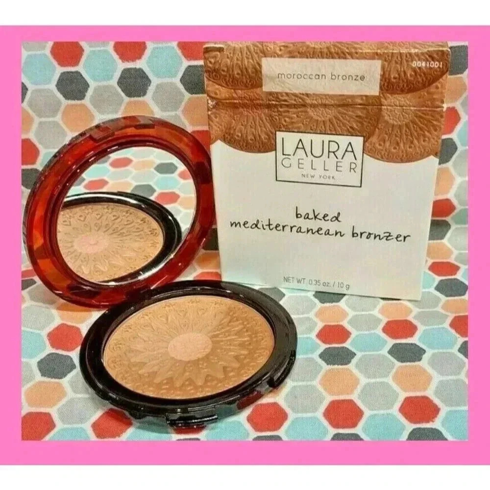 LAURA GELLER Mediterranean Bronzer MOROCCAN BRONZE Bronzing Powder Face Tan BOX!